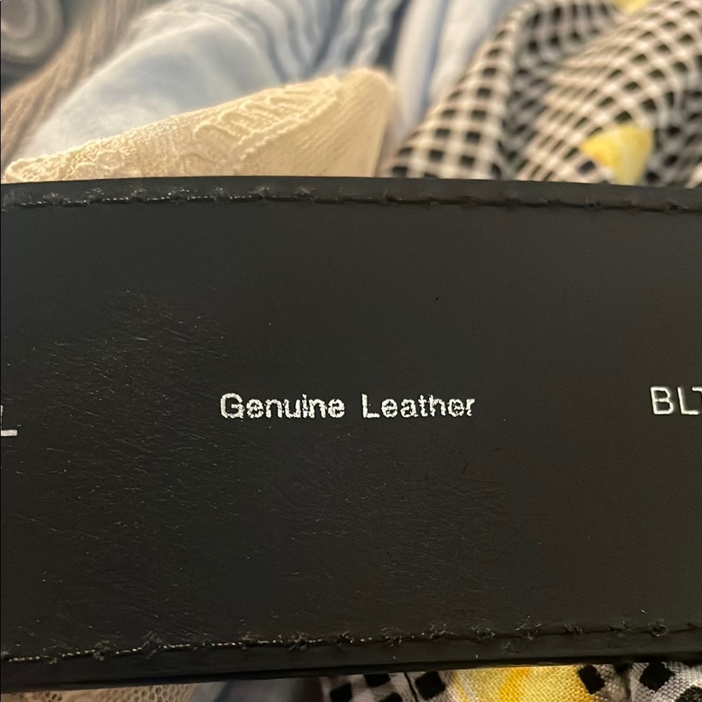 Genuine Leather Black Belt